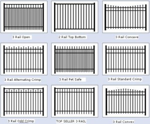 Aluminum Fence Styles